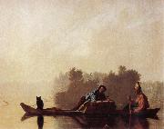 George Caleb Bingham Fur Traders Descending the Missouri oil on canvas